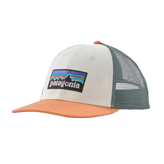 P-6 Logo LoPro Trucker Hat - White w/Peach Sherbet