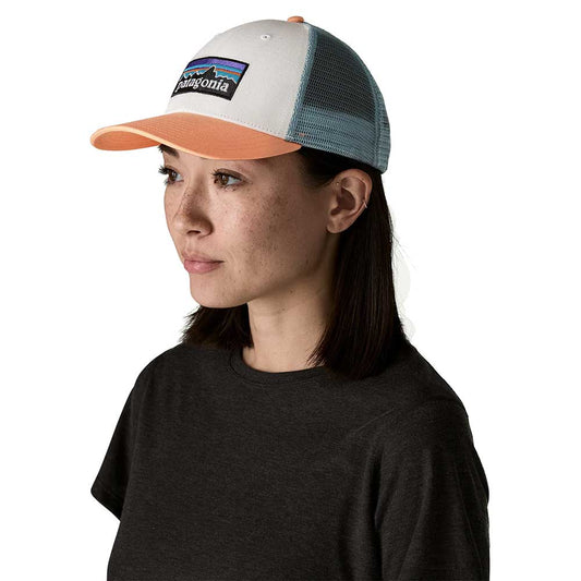 P-6 Logo LoPro Trucker Hat - White w/Peach Sherbet