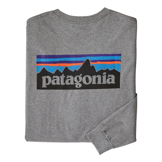 M Long-Sleeved P-6 Logo Responsibili-Tee - Gravel Heather