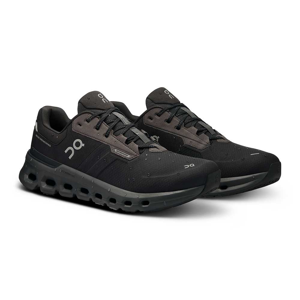 Men's Cloudrunner 2 Waterproof Running Shoe - Magnet/Black - Regular (D)