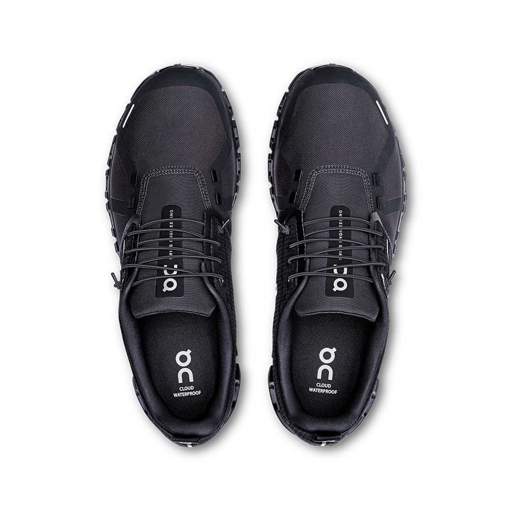 Men's Cloud 6 Waterproof Running Shoe - Black/Black - Regular (D)