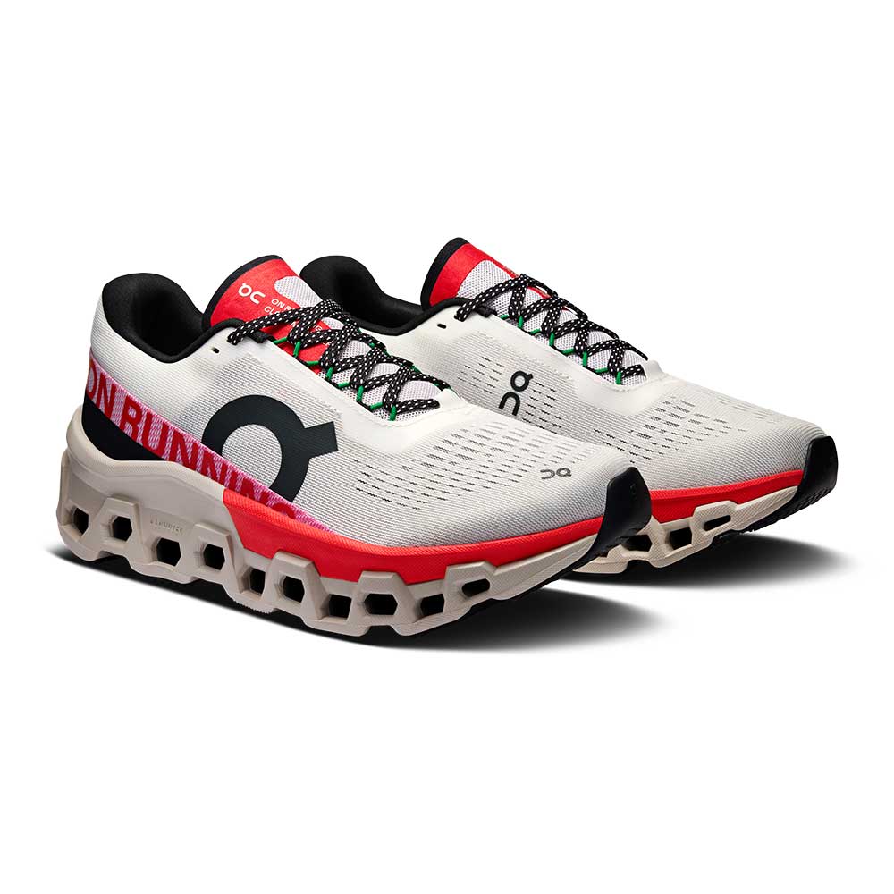 Women's Cloudmonster 2 Running Shoe - Ivory/Red