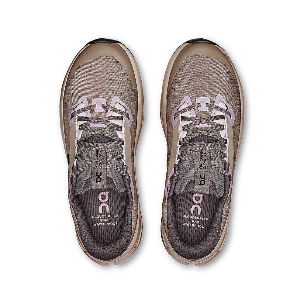 Women's Cloudsurfer Trail 2 Waterproof Running Shoe - Cinder/Desert - Regular (D)