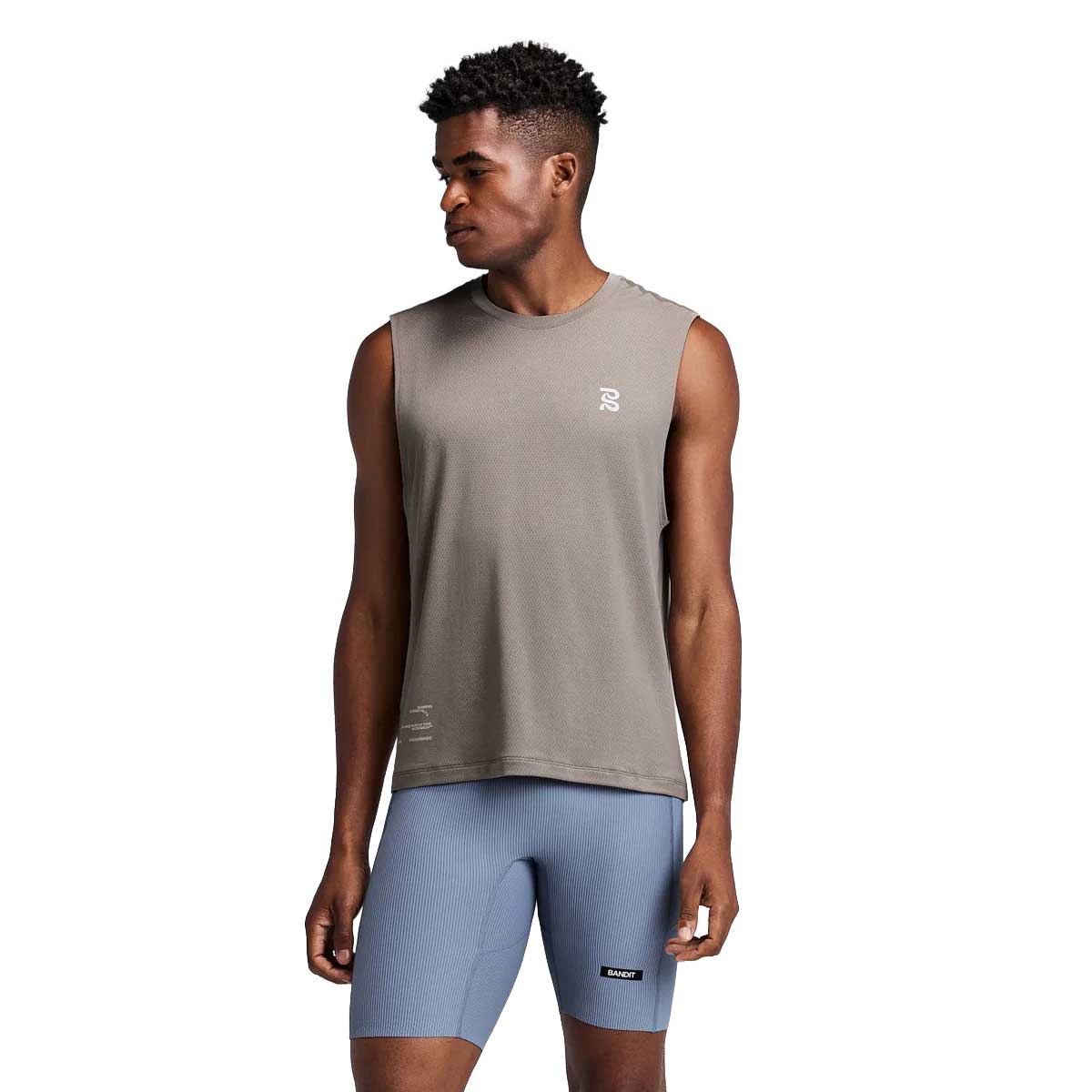 Men's Micromesh Run Tank - Concrete Taupe