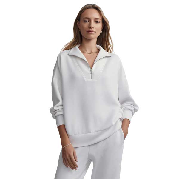 Women's Hawley 1/2 Zip Sweat - White