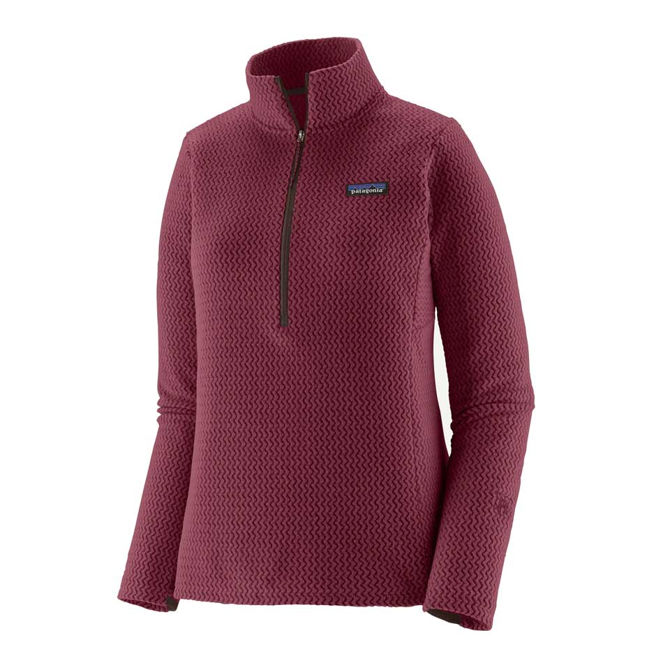 Women's R1 Air Zip Neck - Berry Fig