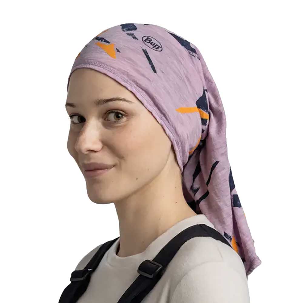 Merino Lightweight Prints Multifunctional Neckwear - Virta Grape Ice