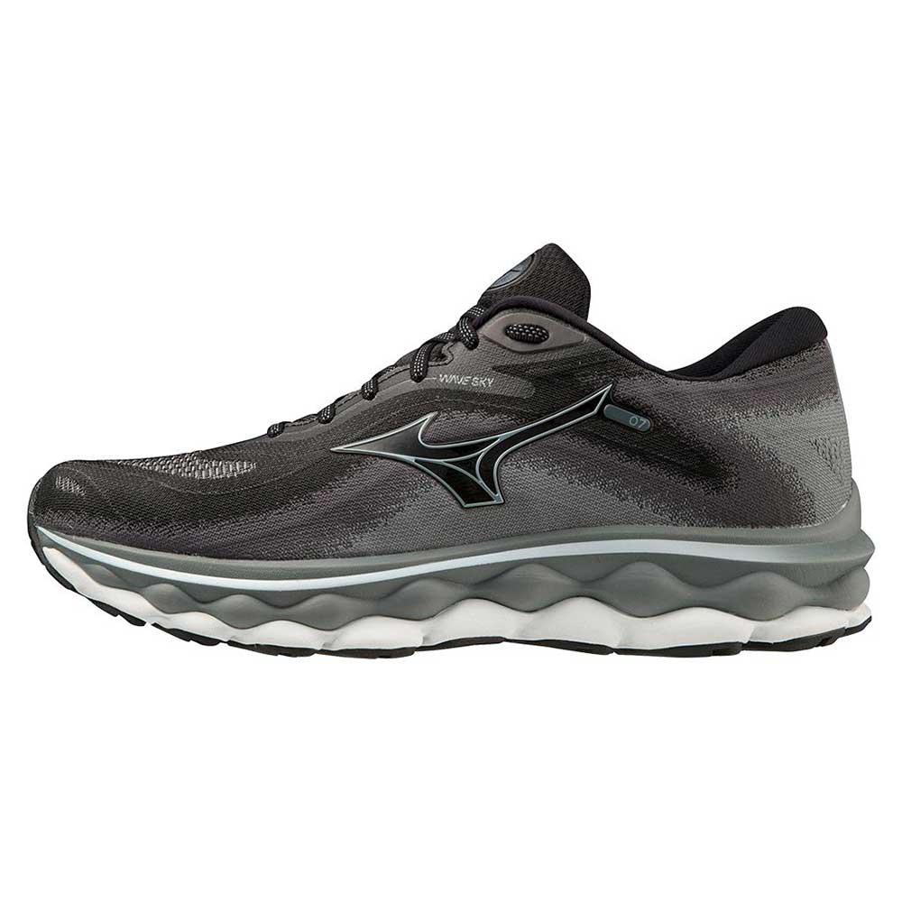 Men's Wave Sky 7 Running Shoe - Black/Glacial Ridge - Regular (D)