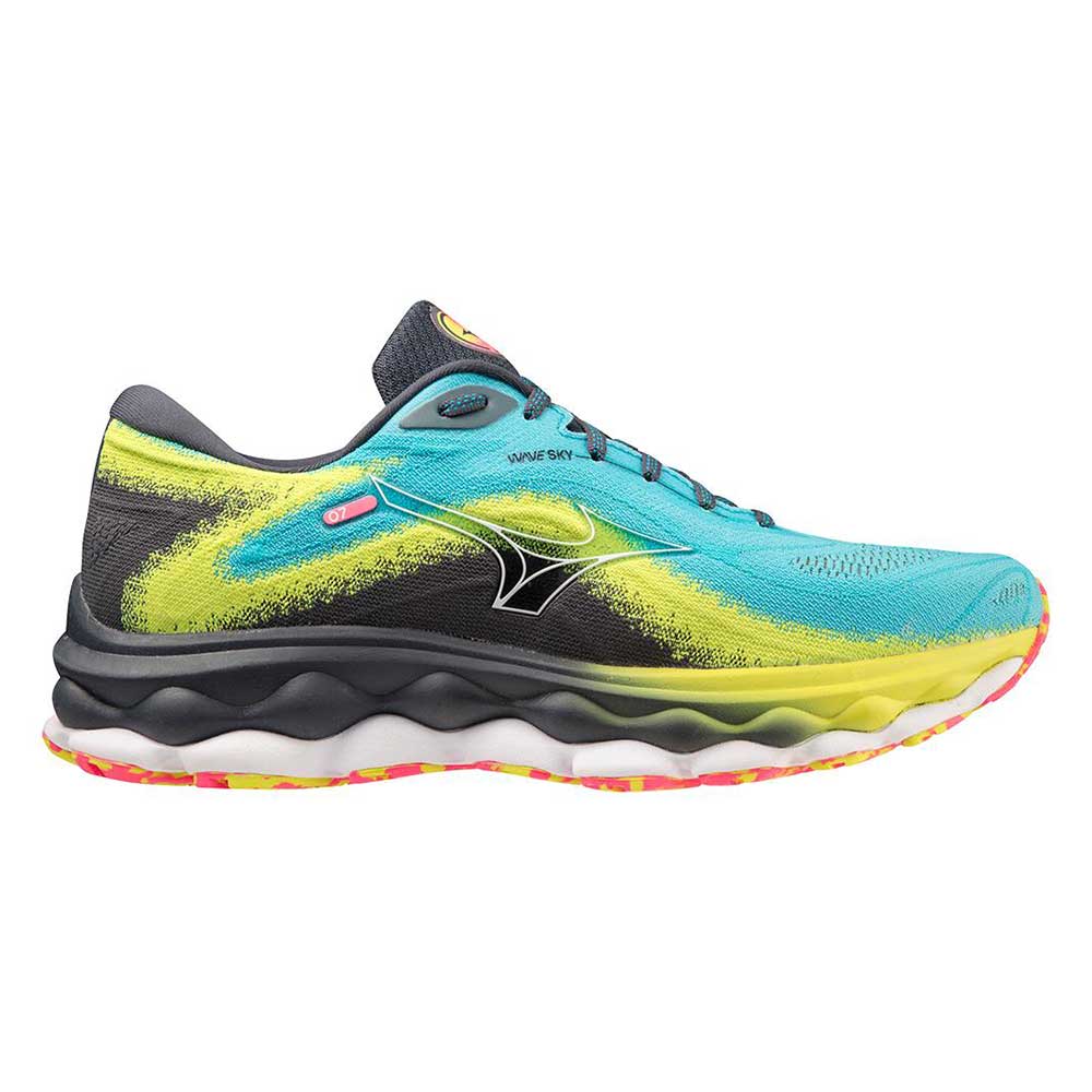 Men's Wave Sky 7 Running Shoe - Jet Blue/White - Regular (D)