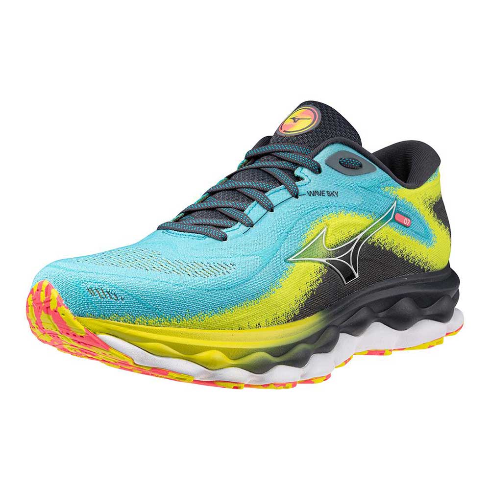 Men's Wave Sky 7 Running Shoe - Jet Blue/White - Regular (D)