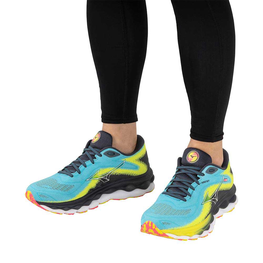 Men's Wave Sky 7 Running Shoe - Jet Blue/White - Regular (D)