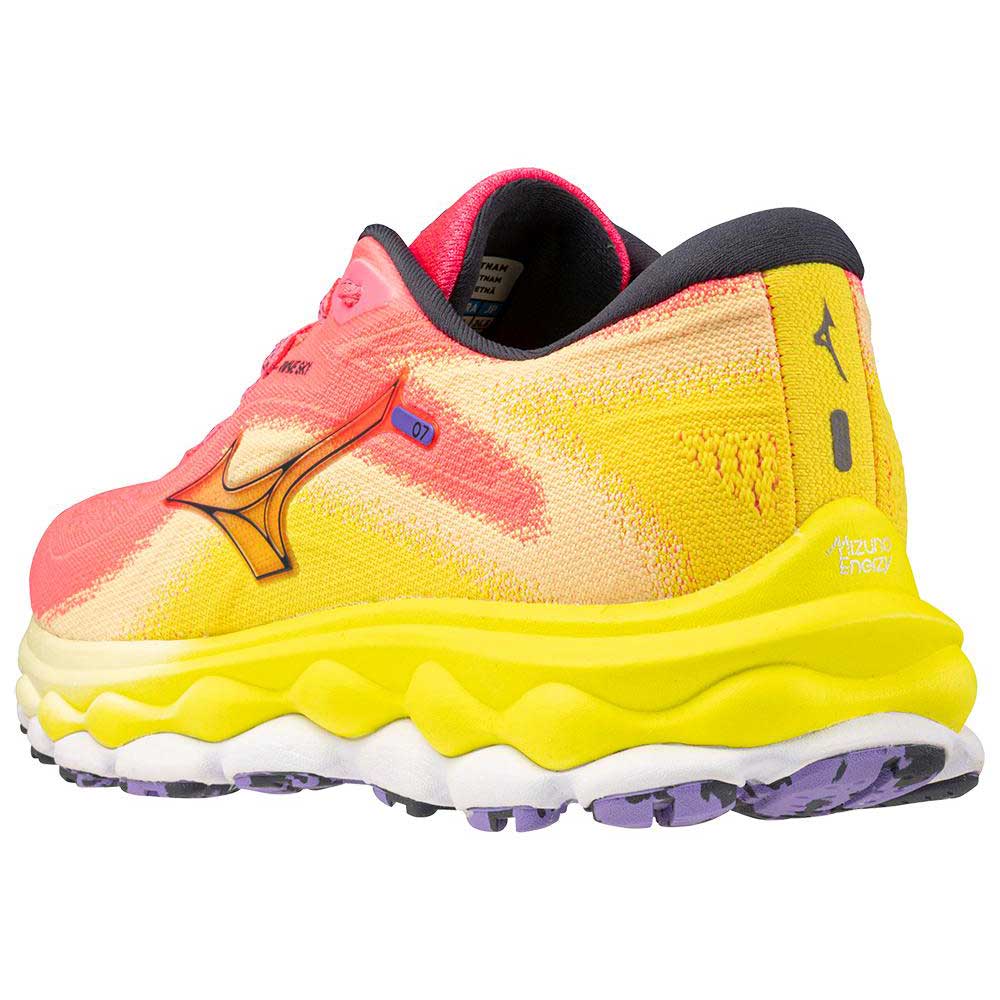 Women's Wave Sky 7 Running Shoe - High/Vis Pink/Ombre Blue - Regular (B)