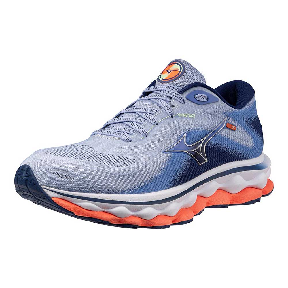 Women's Wave Sky 7 Running Shoe - Blue Heron/Silver - Regular (B)