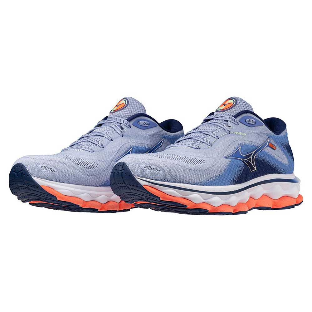 Women's Wave Sky 7 Running Shoe - Blue Heron/Silver - Regular (B)