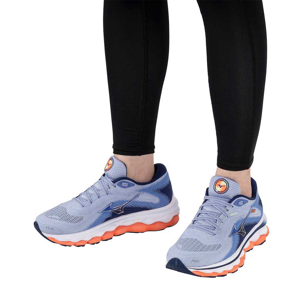 Women's Wave Sky 7 Running Shoe - Blue Heron/Silver - Regular (B)