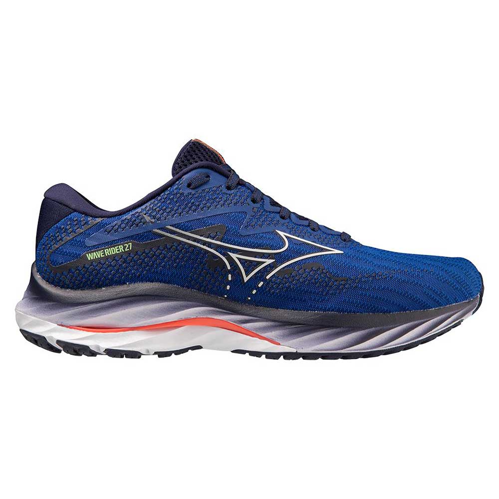 Men's Wave Rider 27 Running Shoe - Surf The Web/White - Regular (D)