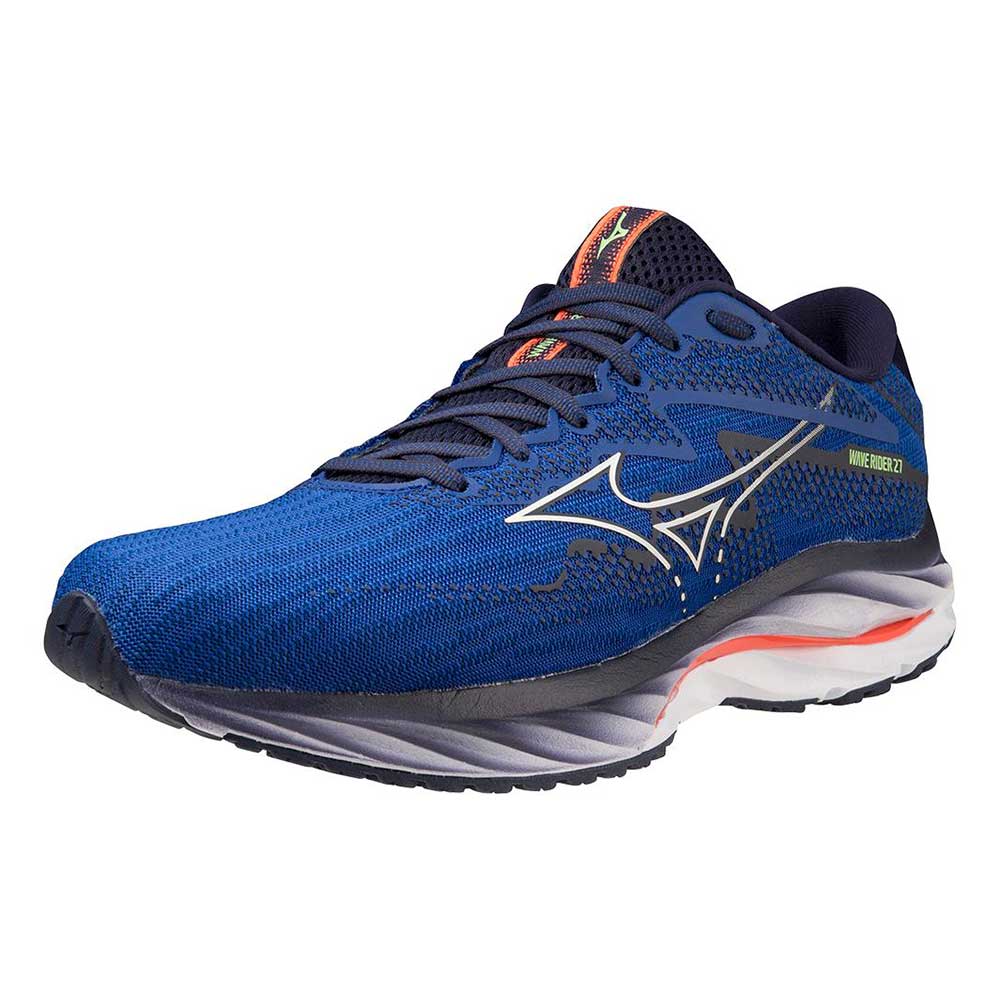 Men's Wave Rider 27 Running Shoe - Surf The Web/White - Regular (D)