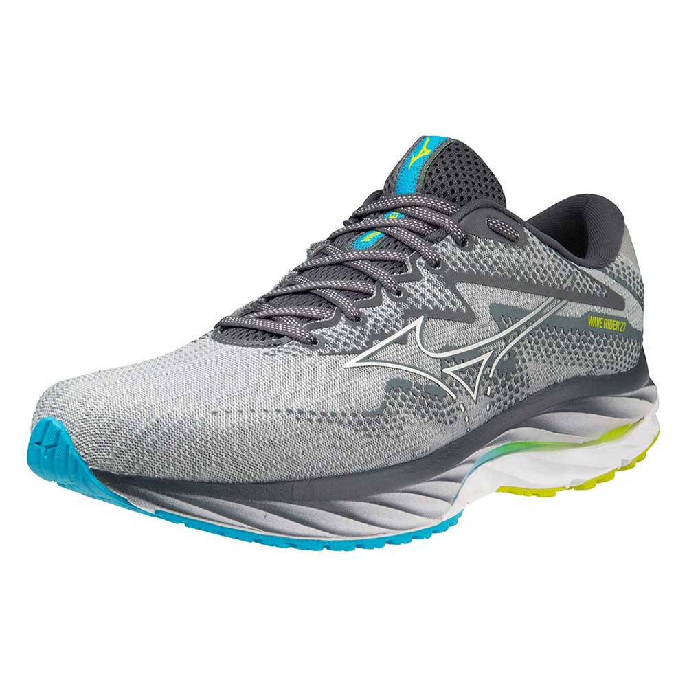 Men's Wave Rider 27 Running Shoe - Pearl Blue/White - Regular (D)