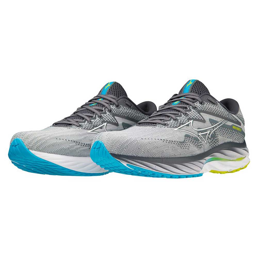 Men's Wave Rider 27 Running Shoe - Pearl Blue/White - Regular (D)