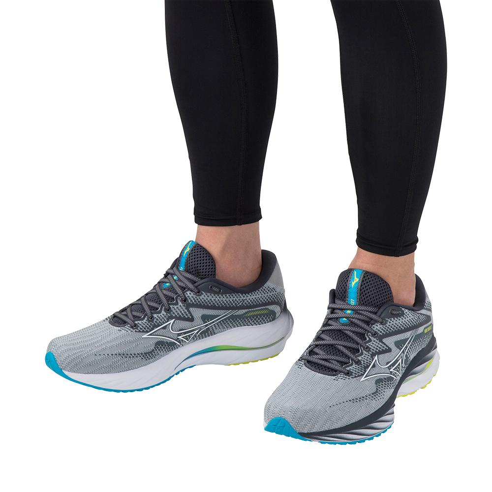 Men's Wave Rider 27 Running Shoe - Pearl Blue/White - Regular (D)