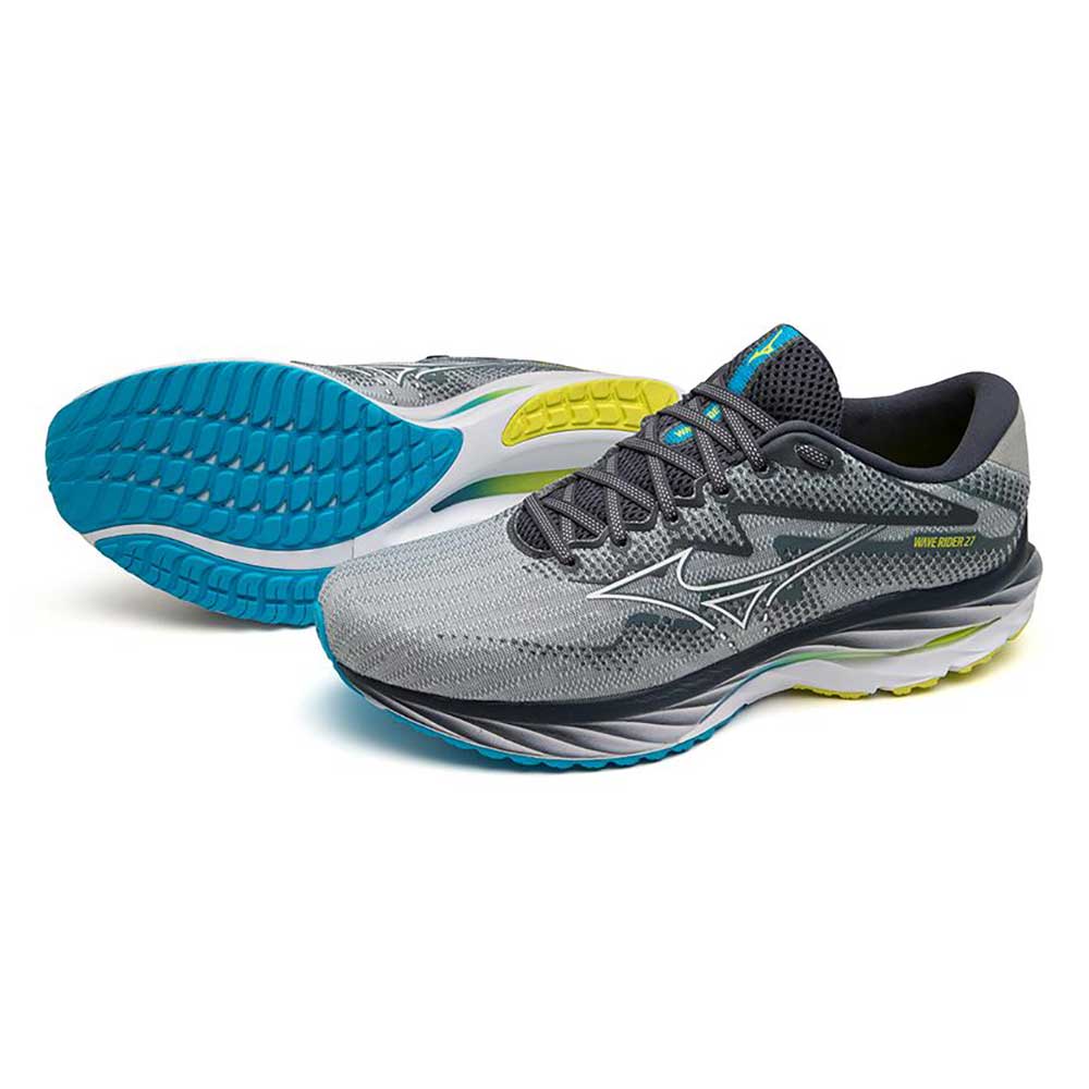 Men's Wave Rider 27 Running Shoe - Pearl Blue/White - Regular (D)