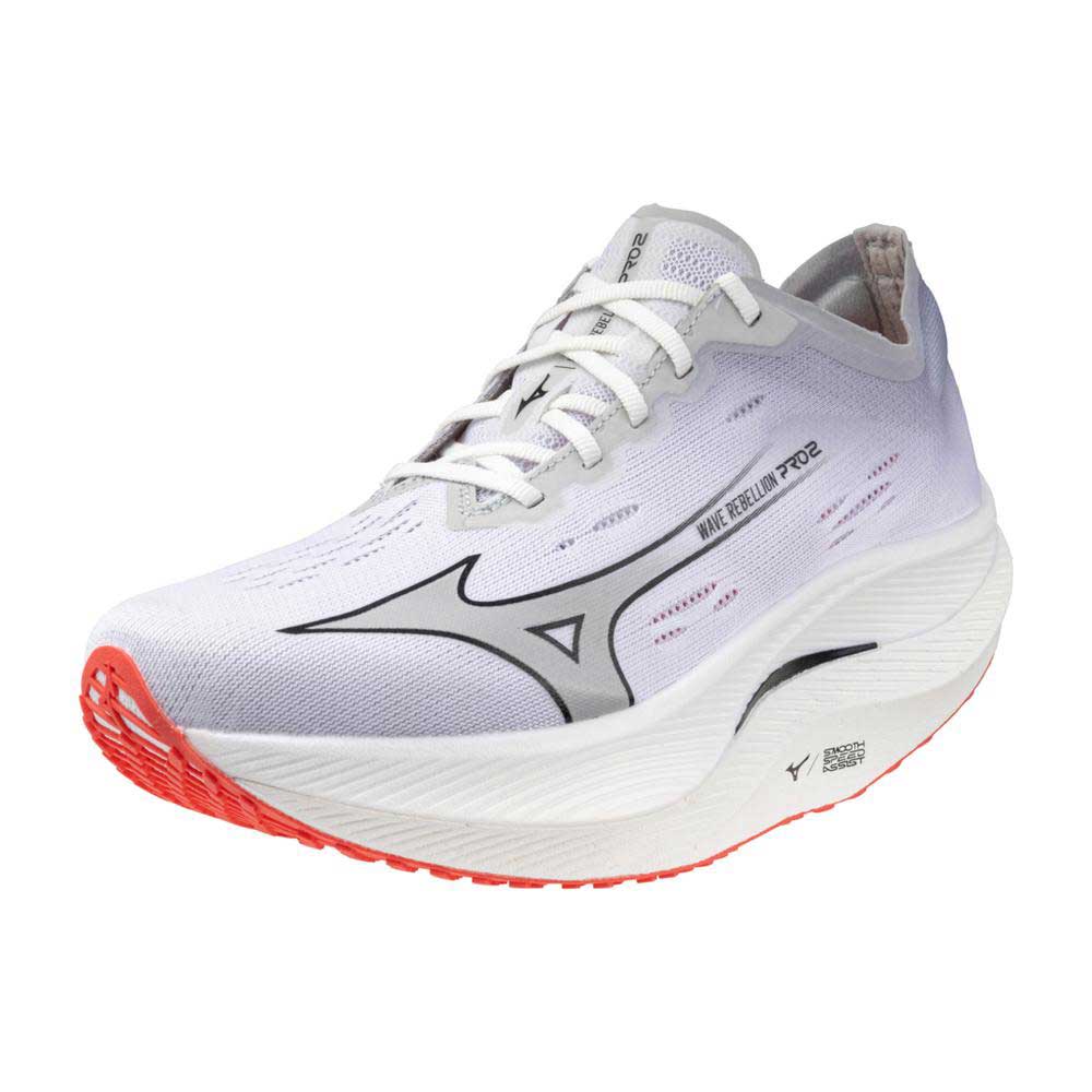 Men's Wave Rebellion Pro 2 Running Shoe - White/Harbor Mist - Regular (D)