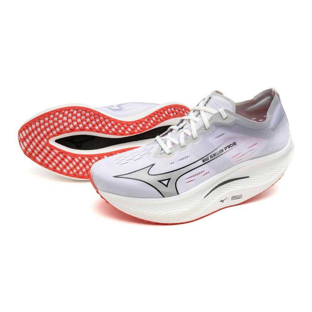 Men's Wave Rebellion Pro 2 Running Shoe - White/Harbor Mist - Regular (D)