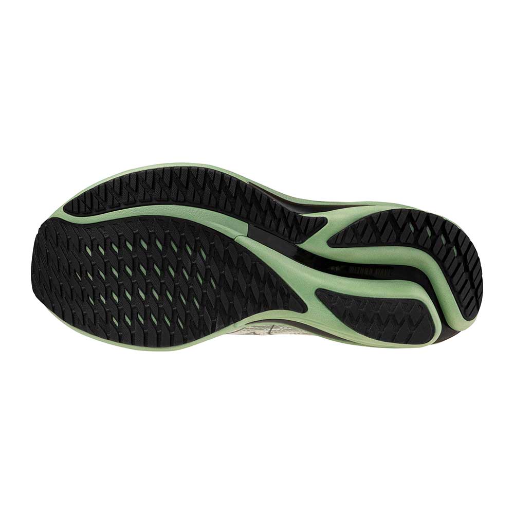 Men's Wave Rider 28 Running Shoe - Snow White/Frosty Green - Regular (D)