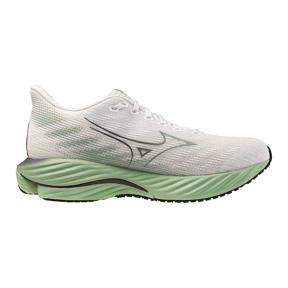 Men's Wave Rider 28 Running Shoe - Snow White/Frosty Green - Regular (D)