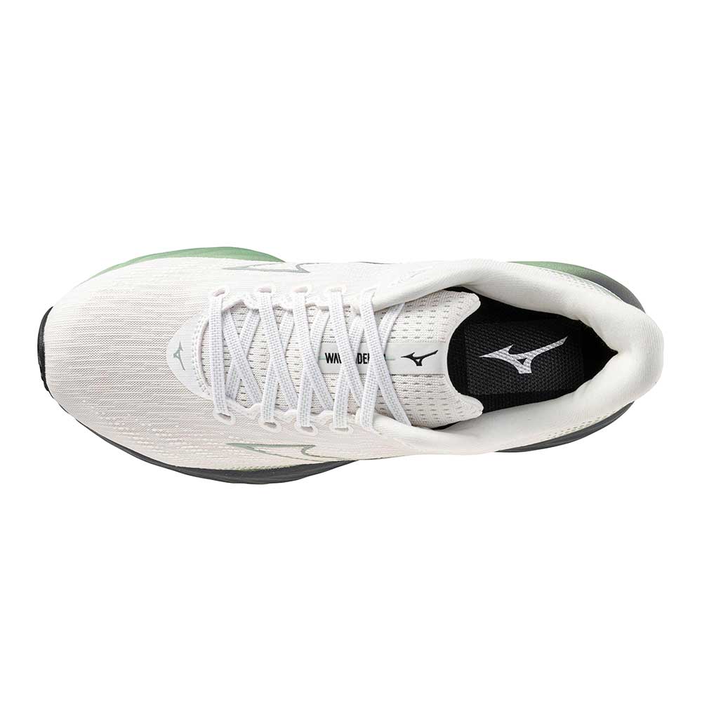 Men's Wave Rider 28 Running Shoe - Snow White/Frosty Green - Regular (D)