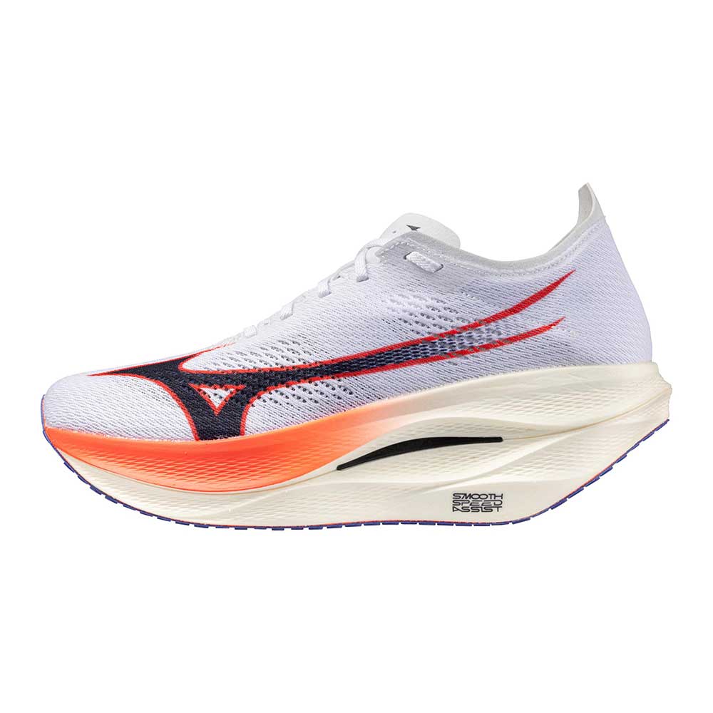 Wave Rebellion Pro 3 Running Shoe - White/Tang Orange - Regular (D)