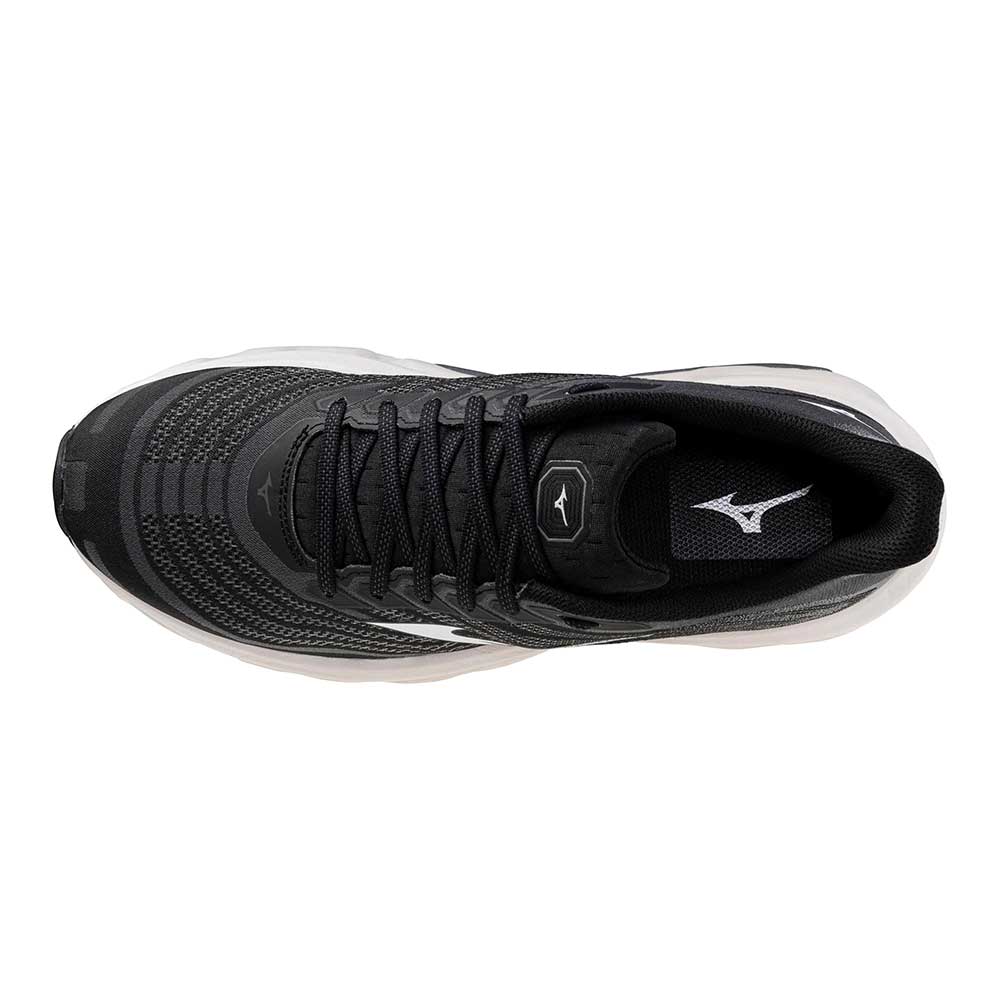 Men's Wave Horizon 8 Running Shoe - Black/White - Wide (2E)