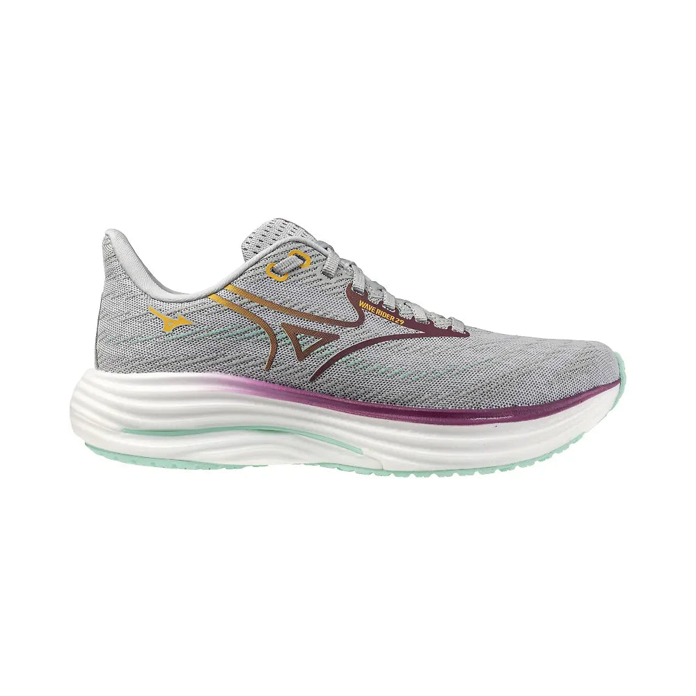 m  Women's Wave Rider 29 Running Shoe - Harbor Mist/Dark Purple