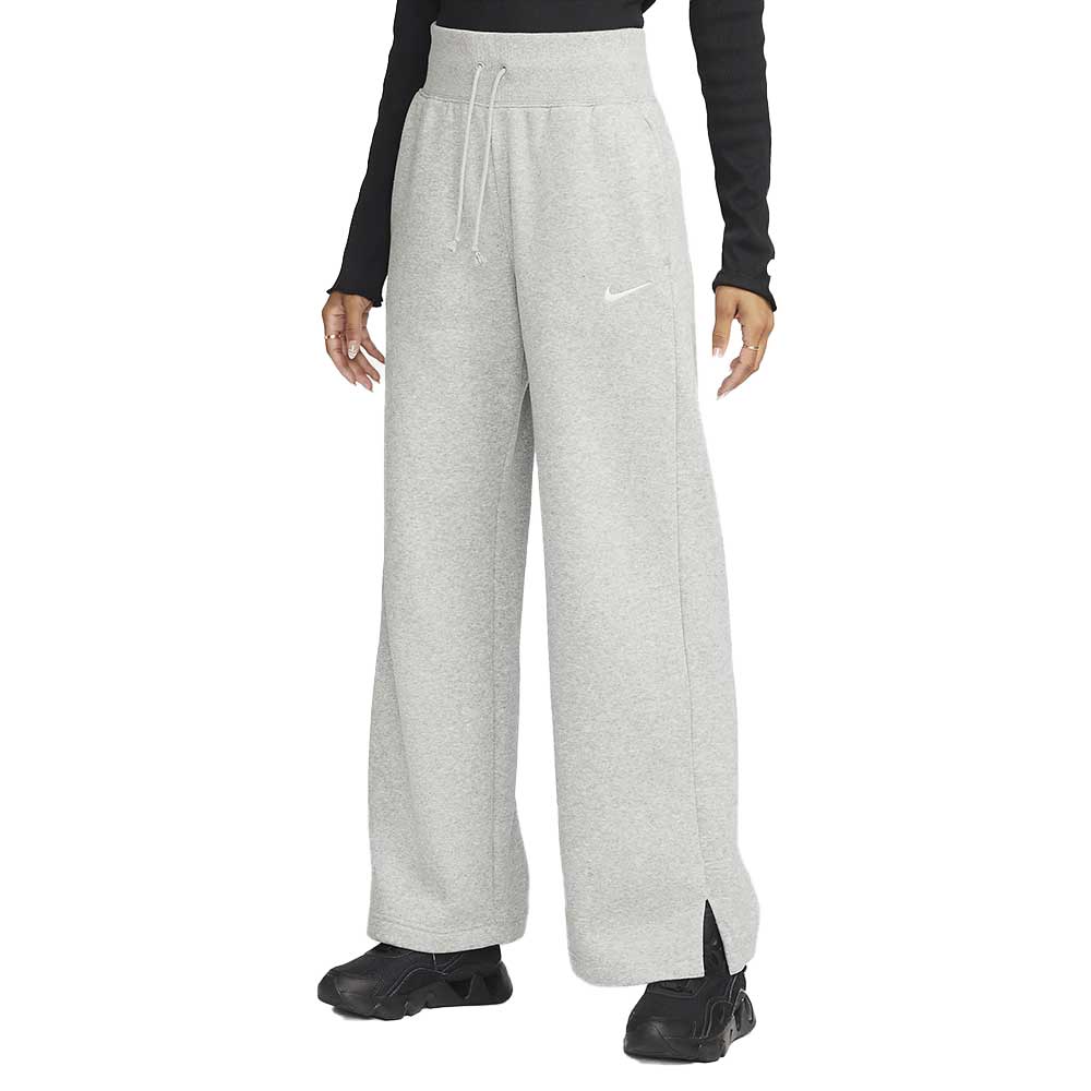 Women's Fleece High Rise Pant Wide Dark Grey Heather – Gazelle