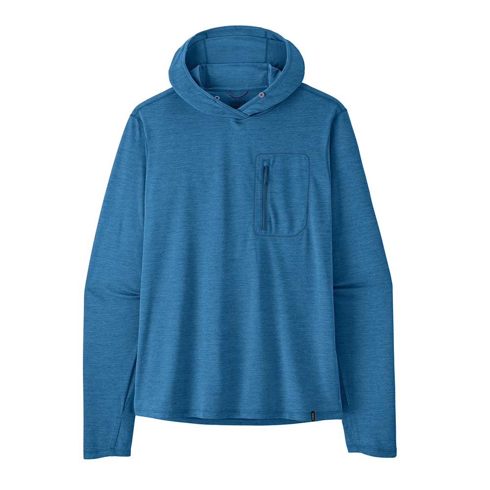 Men's Capilene Cool Sun Hoody - Aquatic Blue/Light Aquatic Blue X-Dye
