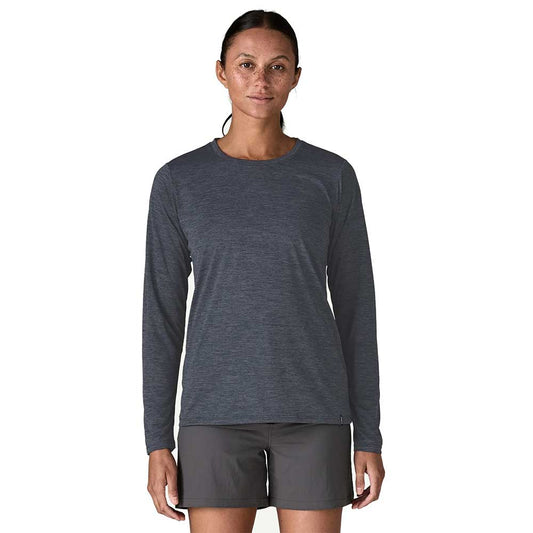 Women's Long Sleeve Capilene Cool Daily Shirt - Smolder Blue/Light Smolder Blue X-Dye