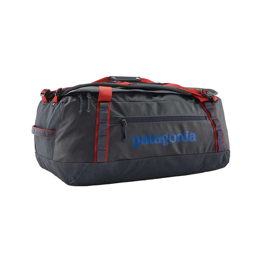 Black Hole Duffel 55L - Smolder Blue w/ Amanita Red