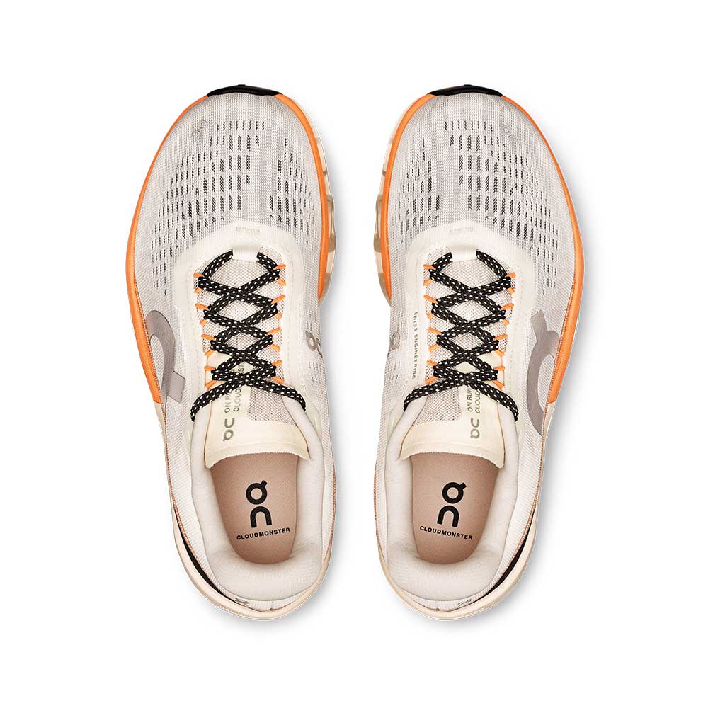Women's Cloudmonster 2 Running Shoe - Ivory/Tangerine - Regular (B)
