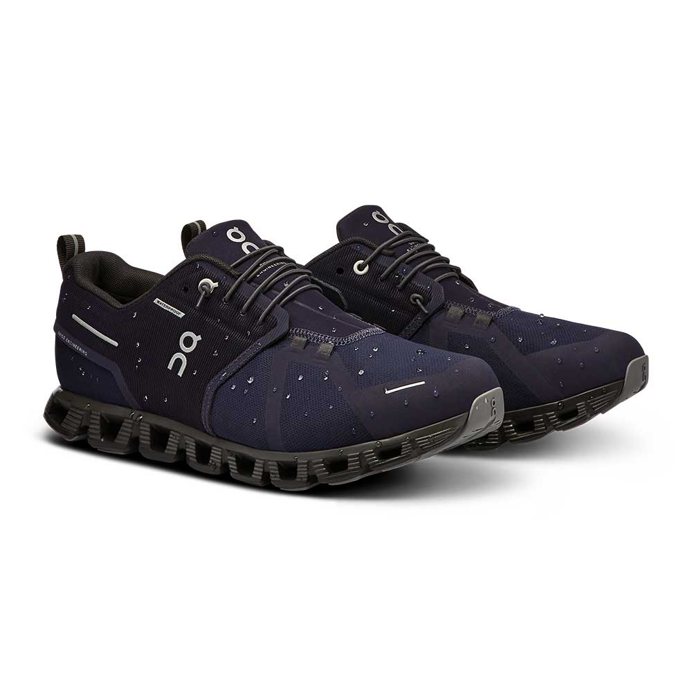 Men's Cloud 5 Waterproof Running Shoe - Midnight/Magnet - Regular (D)