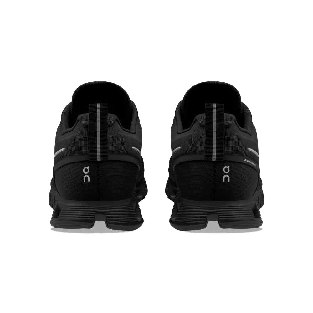 Men's Cloud 5 Waterproof Running Shoe- All Black- Regular (D)