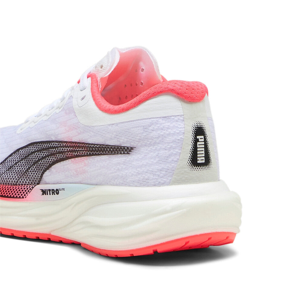 Women's Deviate Nitro 2 Running Shoe - Puma White/Fire Orchid/Icy Blue- Regular (B)