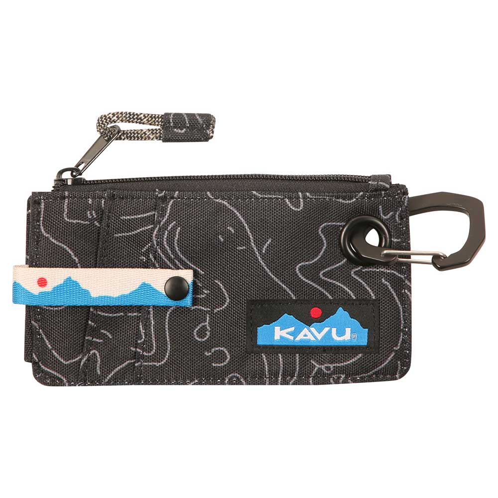 Clipper Card Case - Black Topo