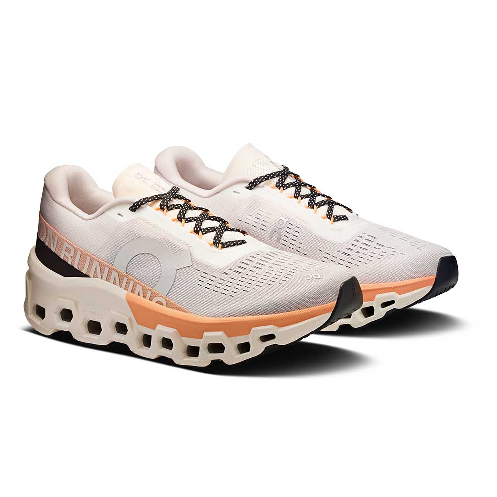 Women's Cloudmonster 2 Running Shoe - Ivory/Tangerine - Regular (B)