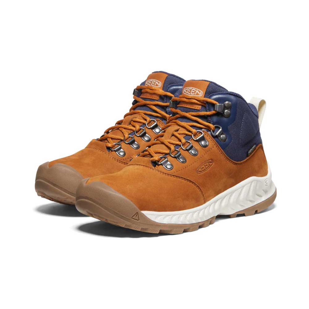 Women's Nxis Explorer Mid Waterproof Hiking Boot - Keen Maple/Birch- Regular (B)