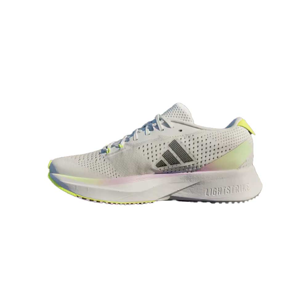Women's Adizero Boston 12 Running Shoe - Footwear white/Core Black/Bliss lilac - Regular (B)