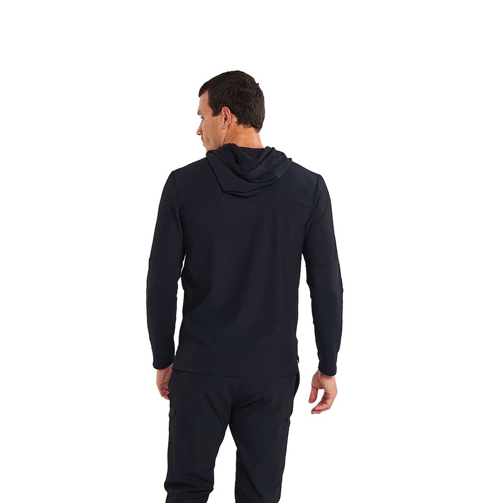 Men's Altrn Rib Hoodie - Black