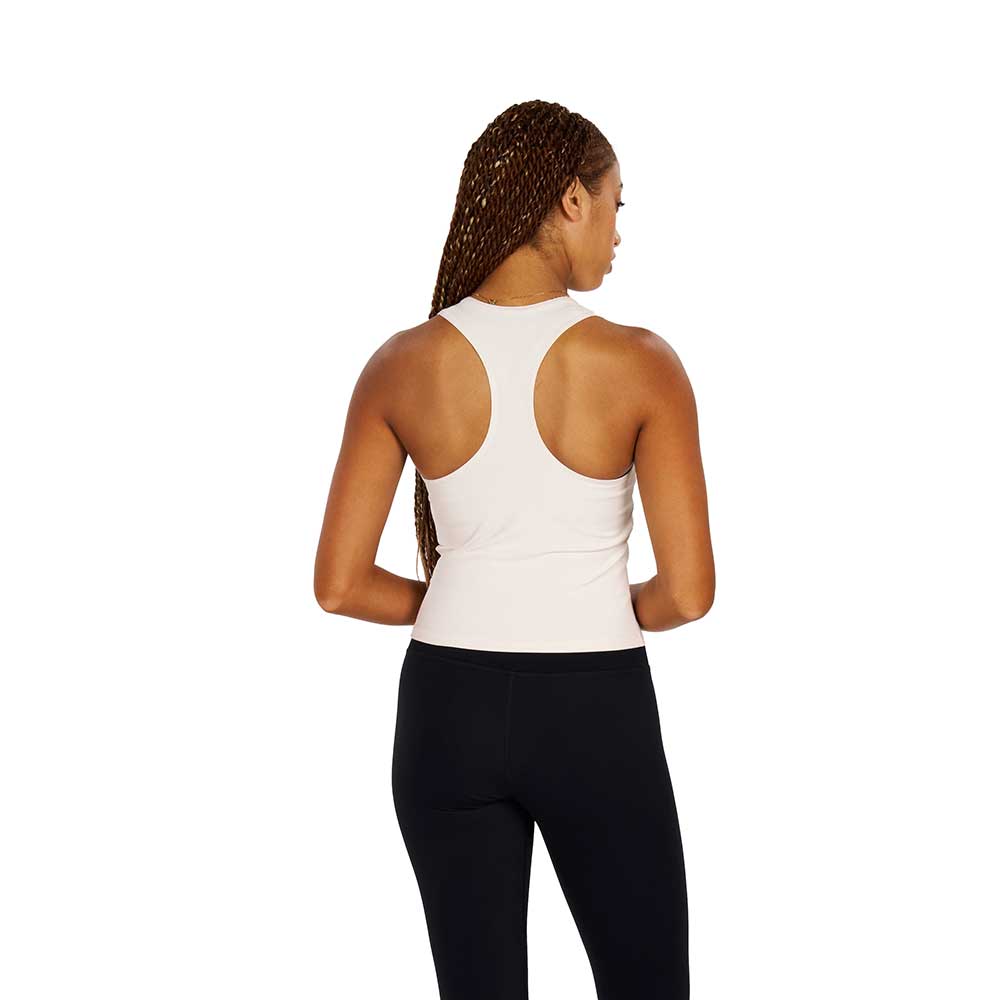 Women's Alrn Rib Crop Tank - White Sand