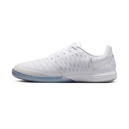 Nike Lunargato II Indoor Soccer Shoe - White/Chrome - Regular (D)