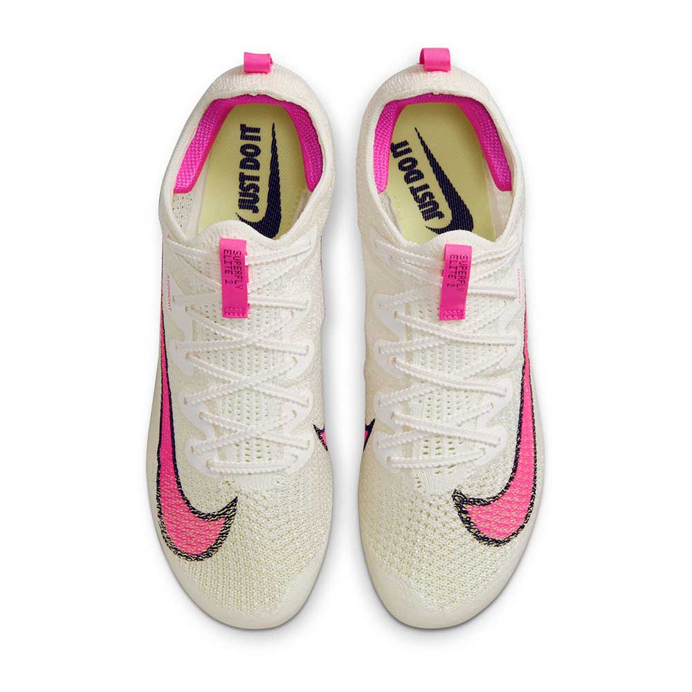 Unisex Zoom Superfly Elite 2 Track Spike - Sail/Fierce Pink/LT Lemon Twist/Black - Regular (D)