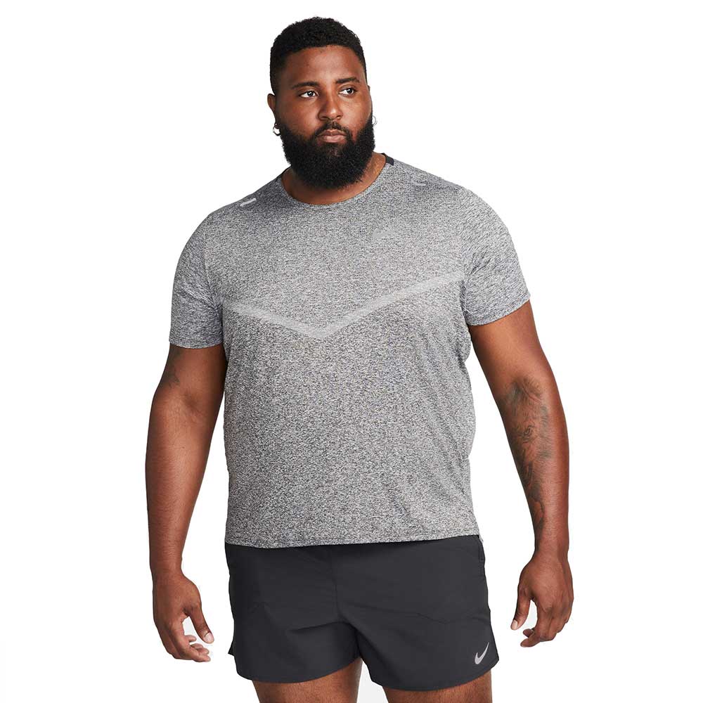 Formación Arrepentimiento Son Men's Nike Dri-FIT Rise 365 Short Sleeve Running Top - Black/Heather/R –  Gazelle Sports